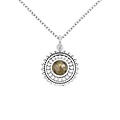 Ketting Flower Labradorite - 925 zilver