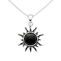 Onyx Sun ketting - 925 zilver