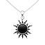 Onyx Sun ketting - 925 zilver