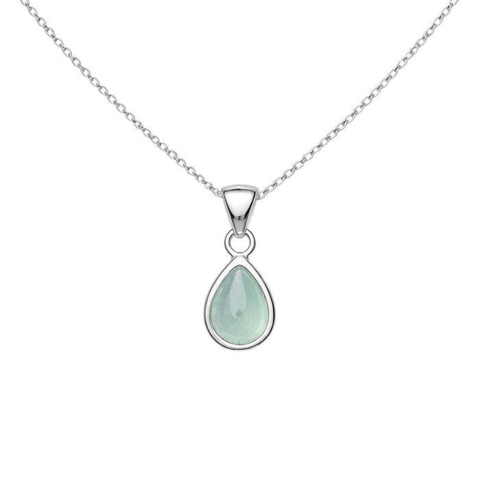 Ketting Aquamarijn - 925 zilver