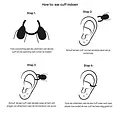 Bali Breeze earcuff - 925 zilver