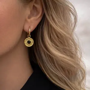 Midnight Sun oorbellen - goud