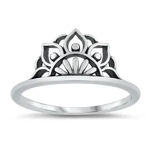 Mandala ring - 925 zilver