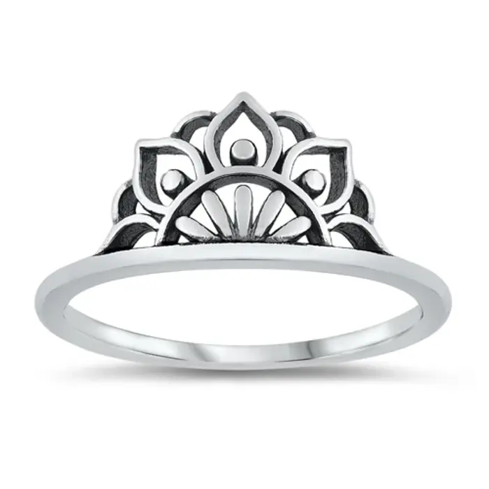 Mandala ring - 925 zilver