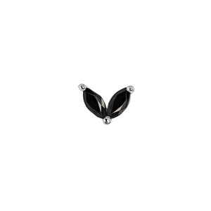 Black Leaf oorknopje