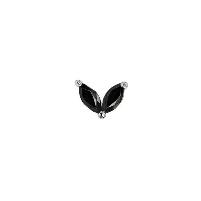 Black Leaf oorknopje