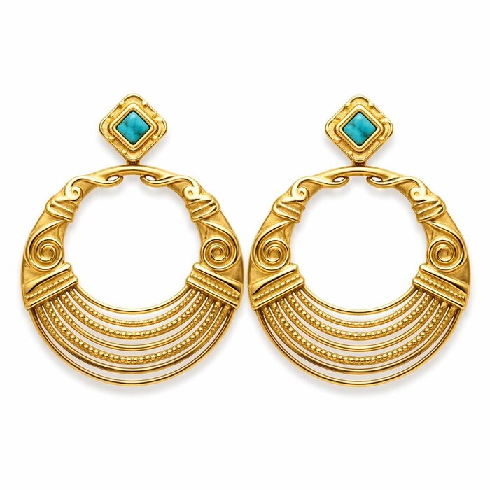 Ara oorbellen Turquoise