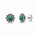 Oorknopjes Sun Turquoise - 925 zilver