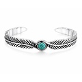 Turquoise Spirit Bangle - 925 zilver