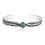 Turquoise Spirit Bangle - 925 zilver