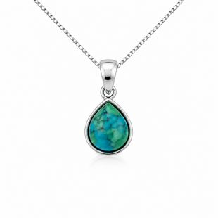 Ketting Turquoise Drop - 925 zilver