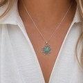 Turquoise Sun ketting - 925 zilver