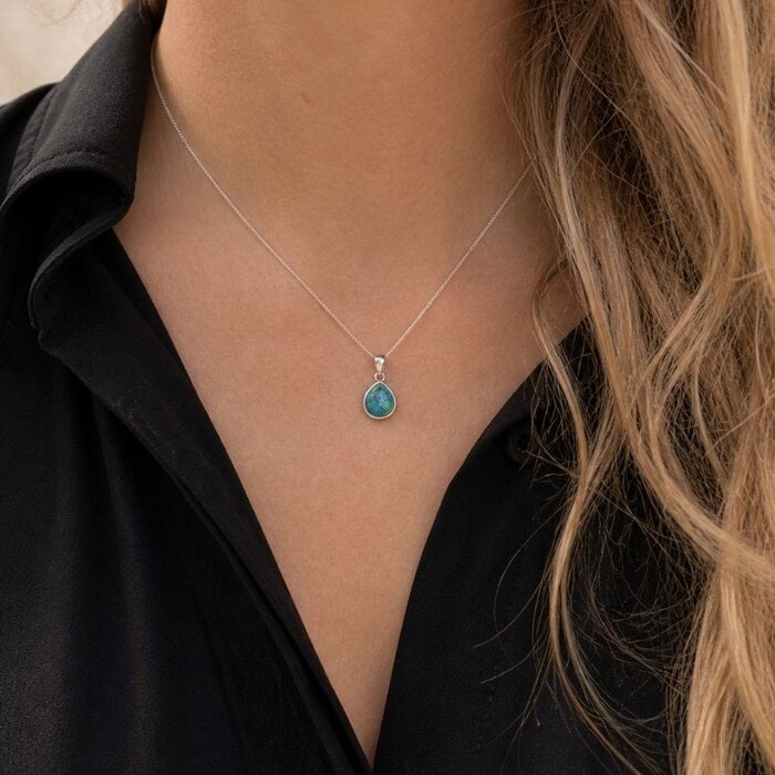 Ketting Turquoise Drop - 925 zilver