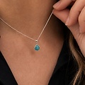 Ketting Turquoise Drop - 925 zilver