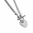Chunky Heart Necklace - zilver