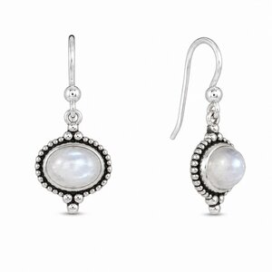 Moonstone earrings - 925 zilver