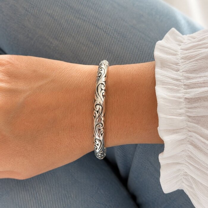 Bali style armband - 925 zilver