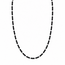 Zwarte kralen ketting Lia - 925 zilver