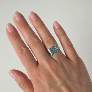 Vlinder ring - maat 17
