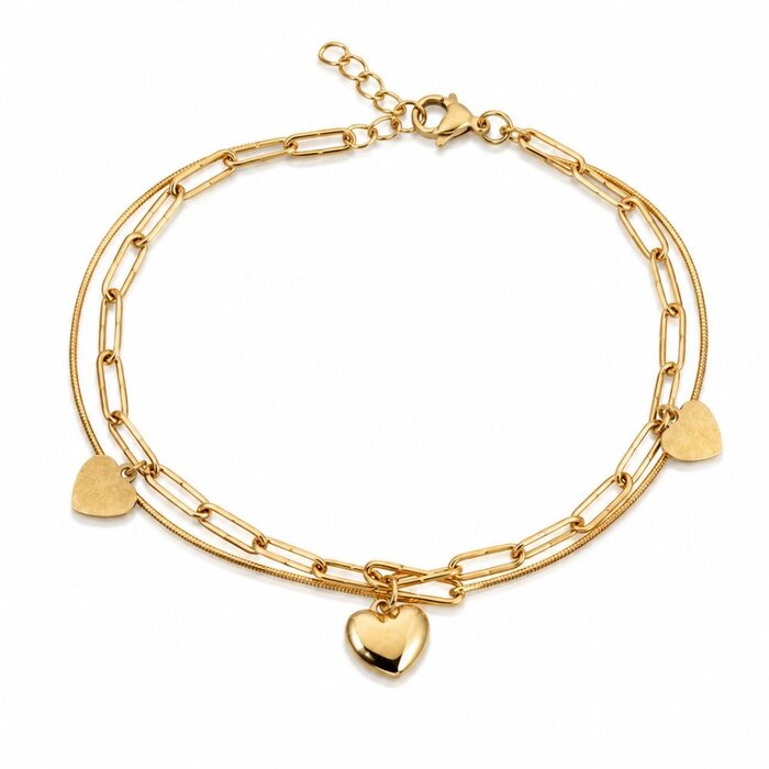 Hart armband - stainless steel