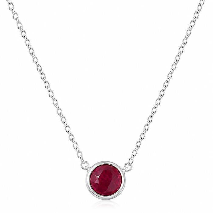 Ketting Garnet - 925 zilver