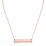 Bar ketting rose plated
