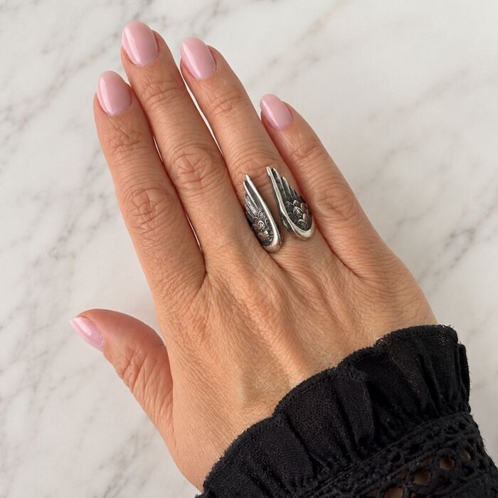 Angel Wing ring - 925 zilver