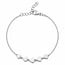 Armbandje Cinco Hearts - 925 zilver