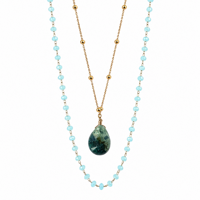 Ketting layered goud