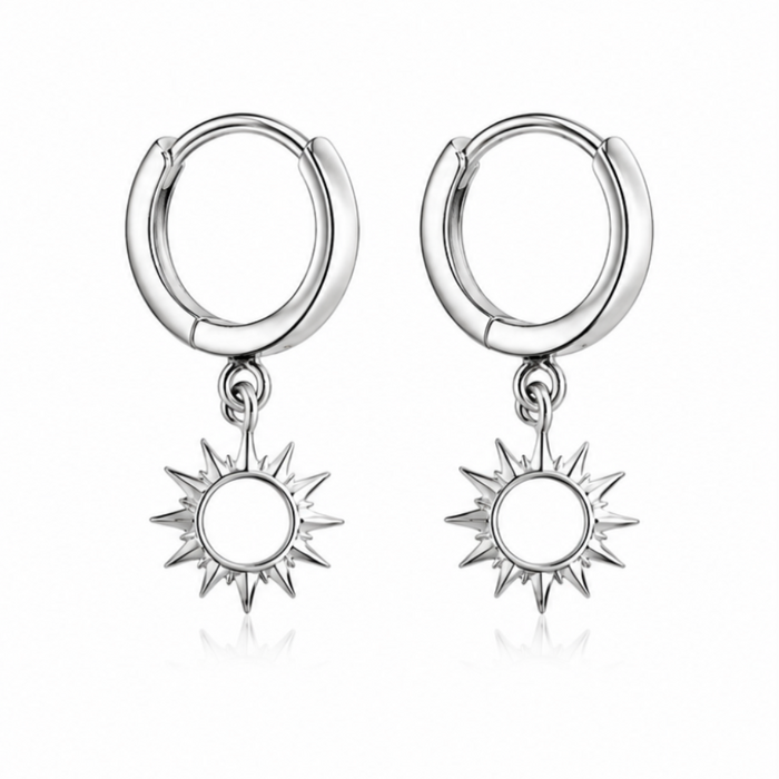 Huggie Sun oorbellen 925 zilver