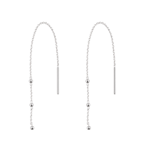 Threader balletjes 925 zilver