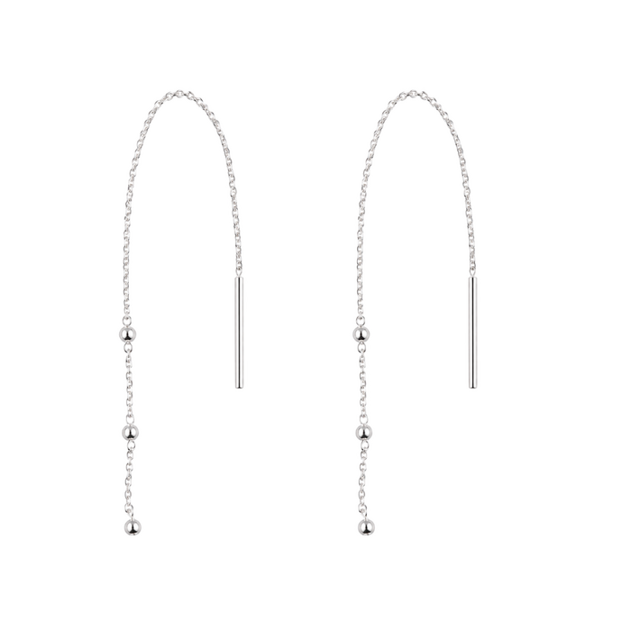 Threader balletjes 925 zilver