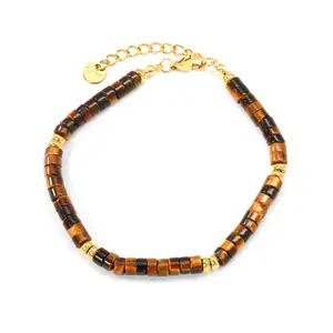 Tigereye armband goud