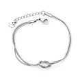 Friendship bracelet zilver