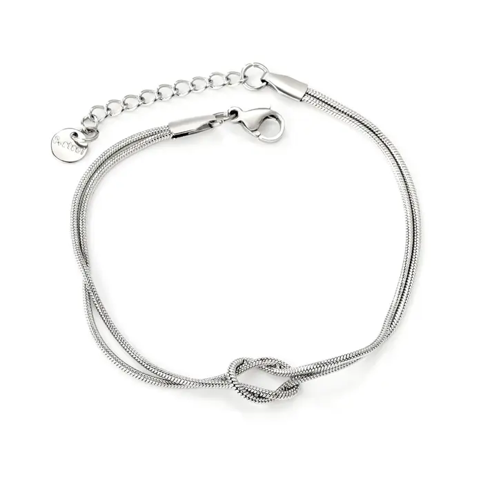 Friendship bracelet zilver