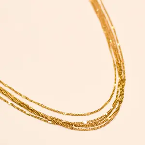 Ketting layers goud