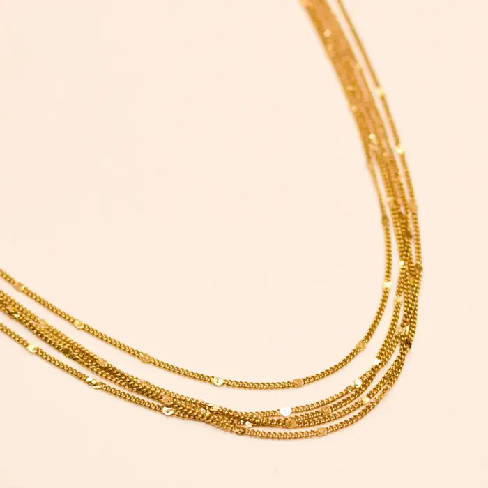 Ketting layers goud