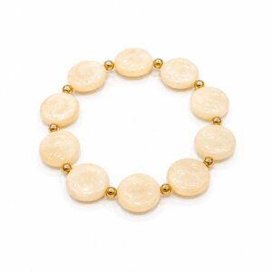 Armband beige kralen