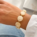 Armband beige kralen