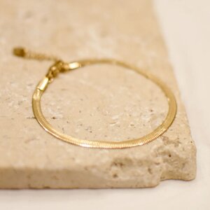 Snake armband goud