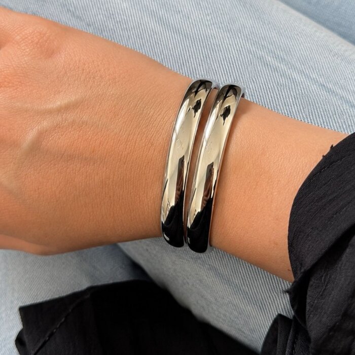 Zaya Bangle - stainless steel