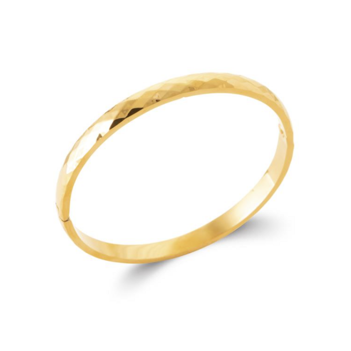 Bangle Hammered Lya goud