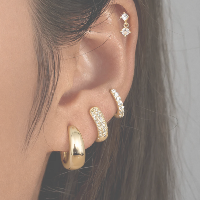 Oorbellen set Unique goud