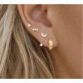 Oorbellen set sparkly goud