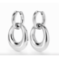 Curve Link Hoops - zilver