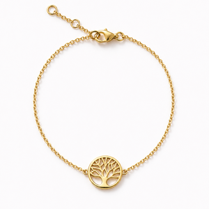 Armbandje Tree of life goldplated