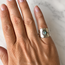 Percy ring Labradoriet maat 16