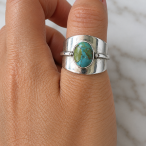 Percy ring Turquoise maat 17
