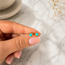 Mini oorknopjes turquoise - goldplated