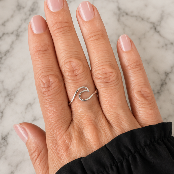 Wave ring - maat 21